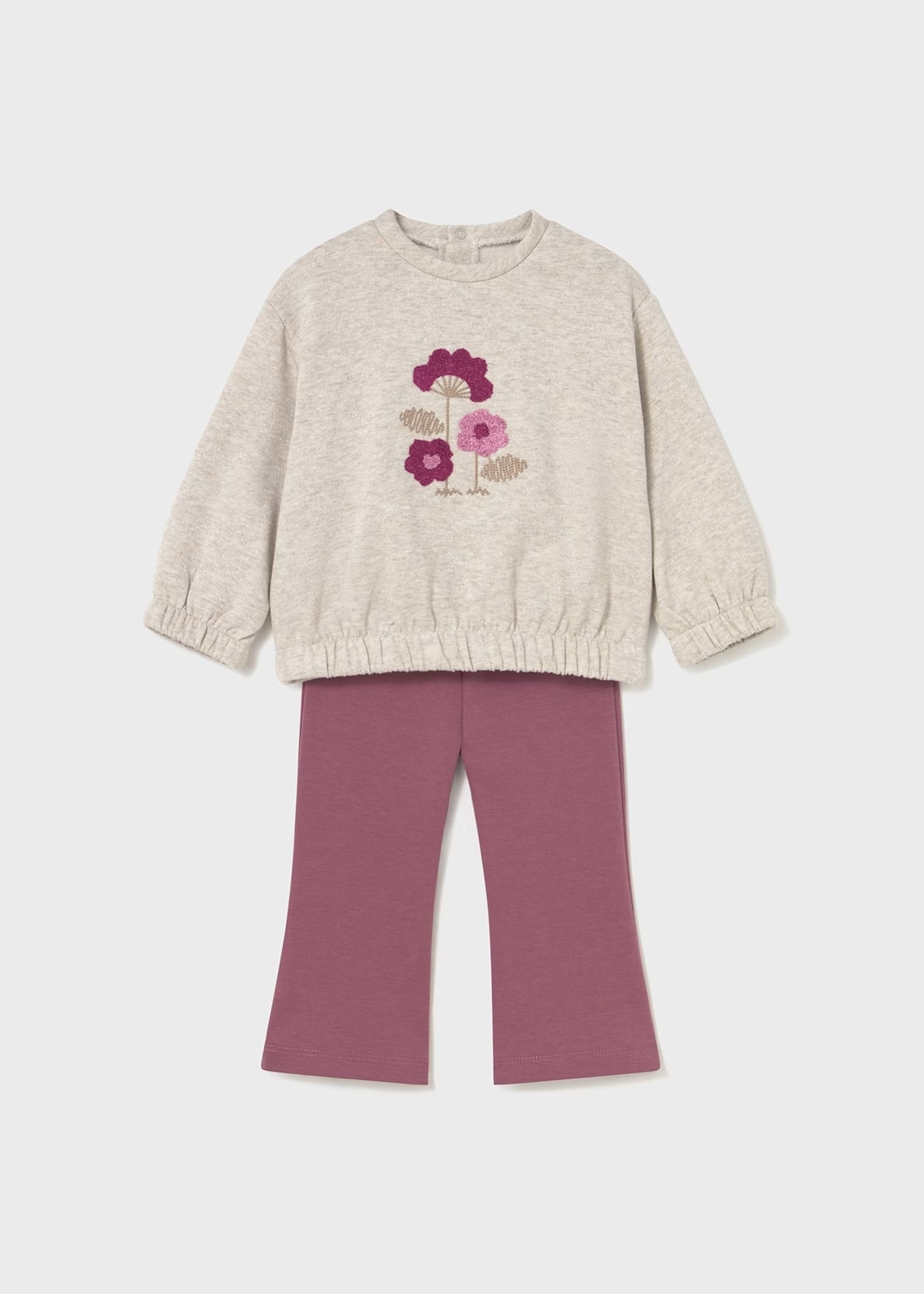 MAYORAL: BABY FLARE LEGGINGS AND SWEATSHIRT SET
