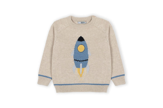 DR. KID: ROBOT KNIT SWEATER W/JEANS