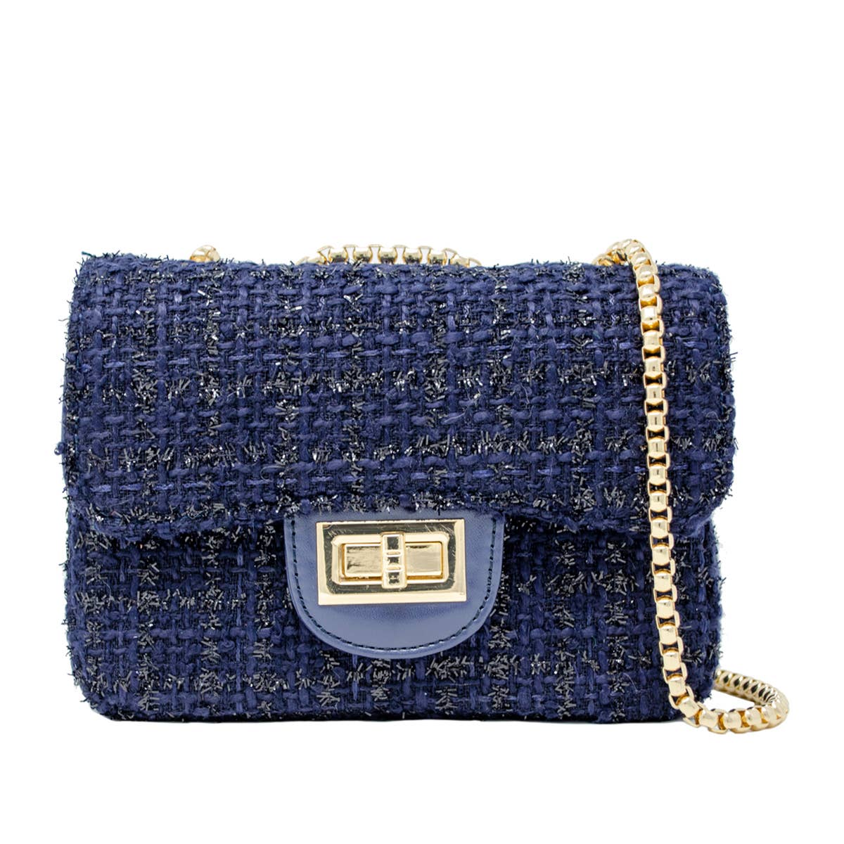 Classic Large Tweed Handbag