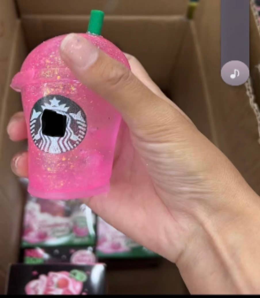 Glitter Drink Starbuck Cup Squishy Toy –  Super Soft large