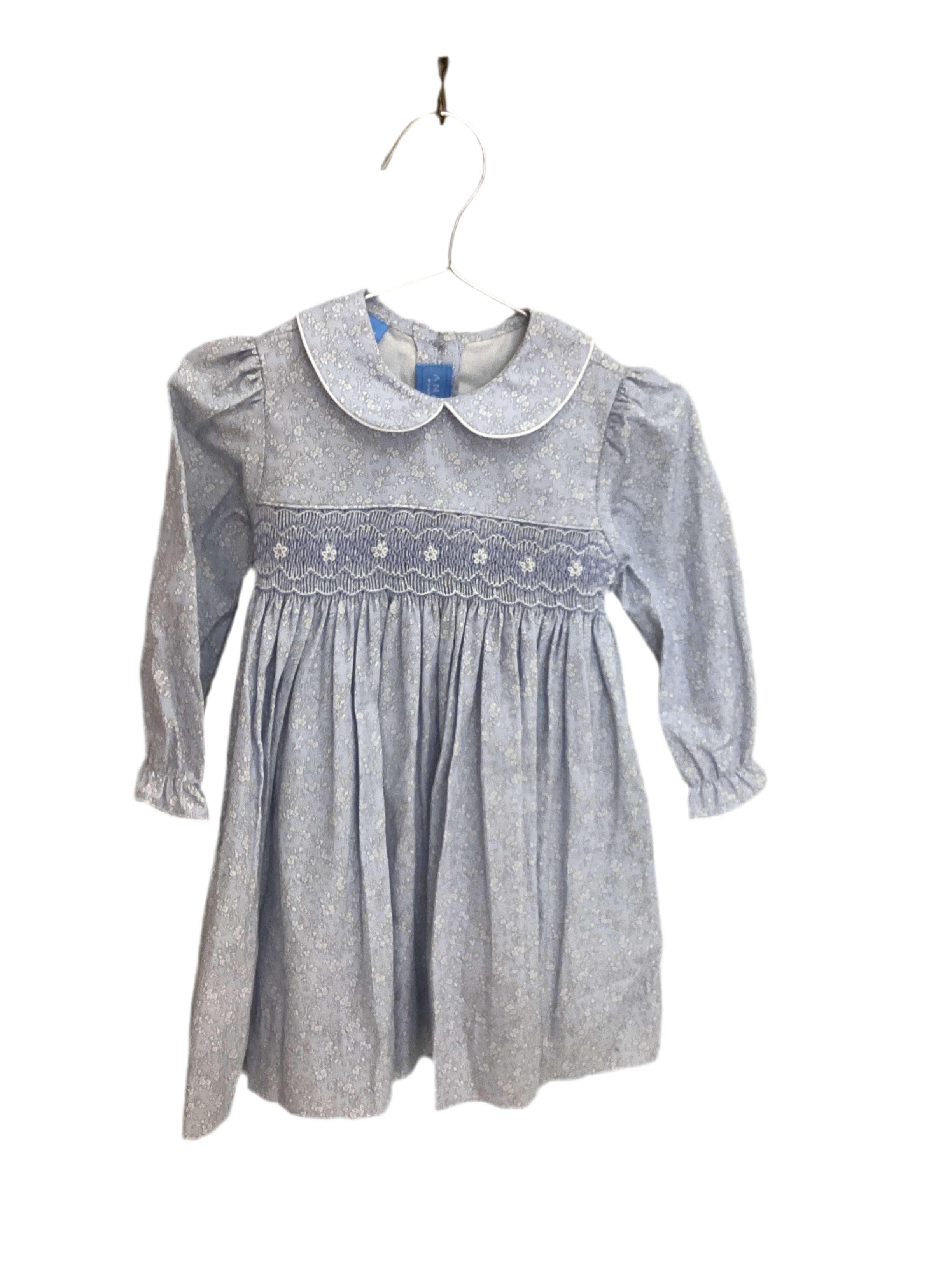 ANAVINI: blue & ivory liberty floral float dress
