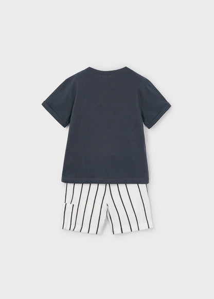 MAYORAL: BOYS STRIPED SHORT SET