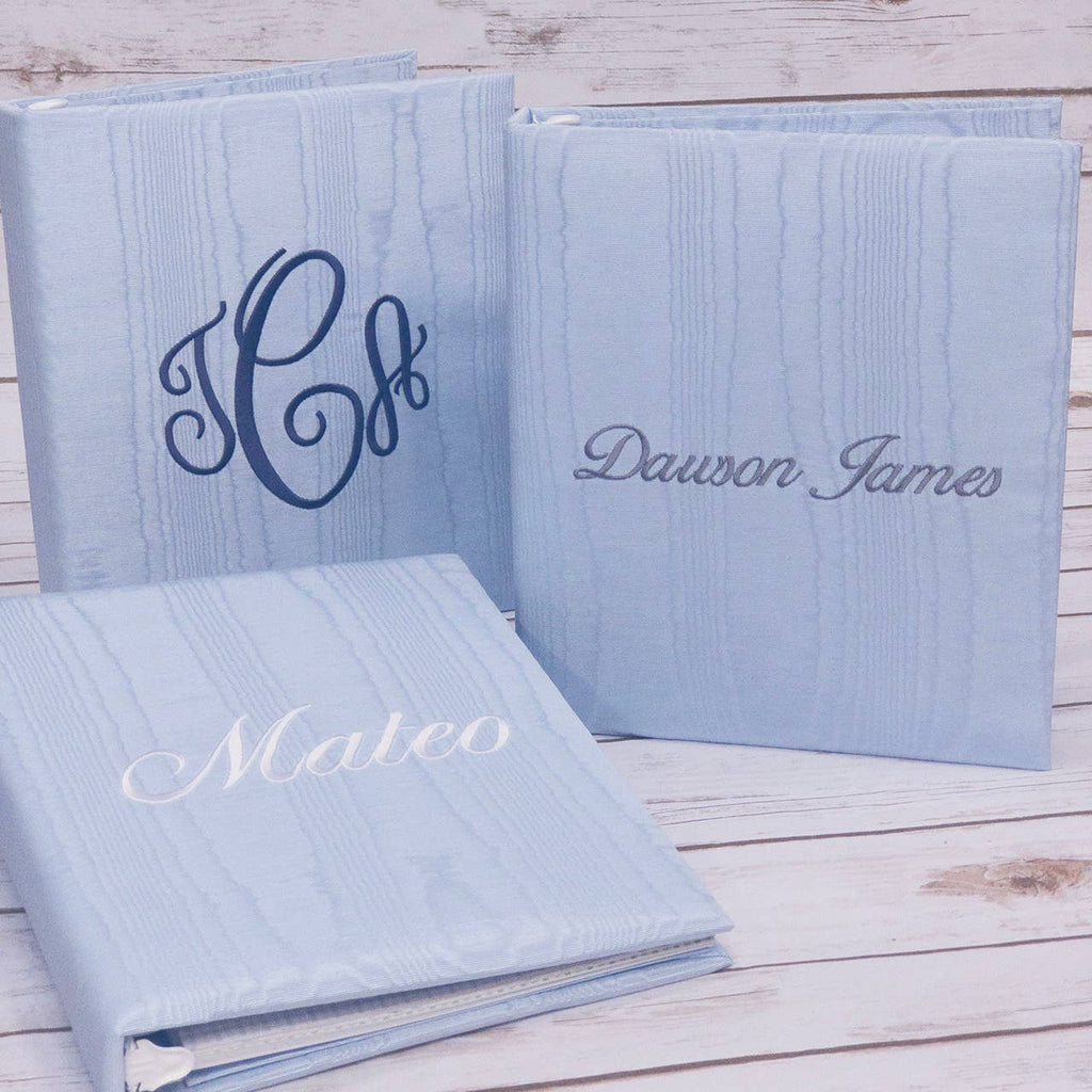 Baby Memory Book- Plain Moiré