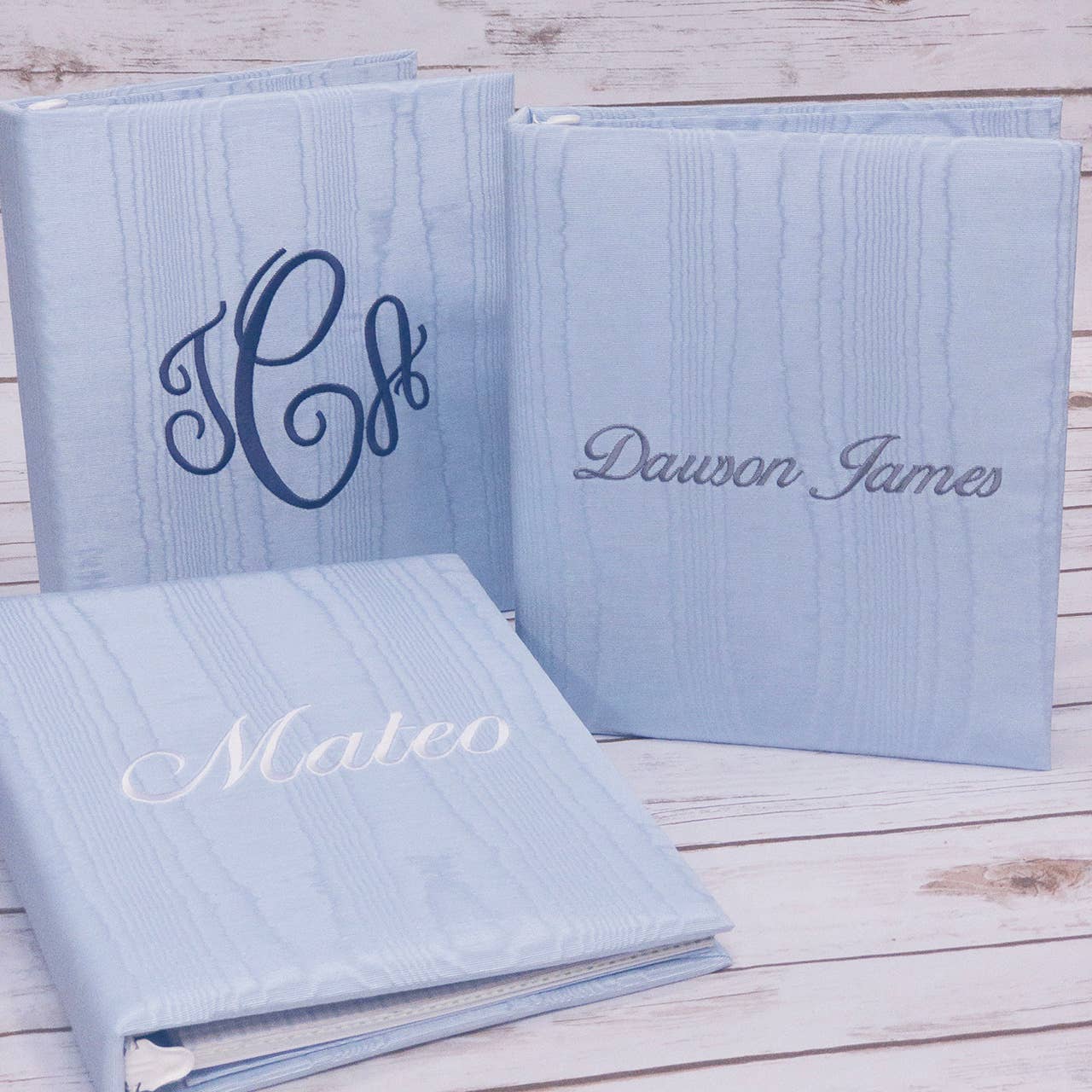 Baby Memory Book- Plain Moiré