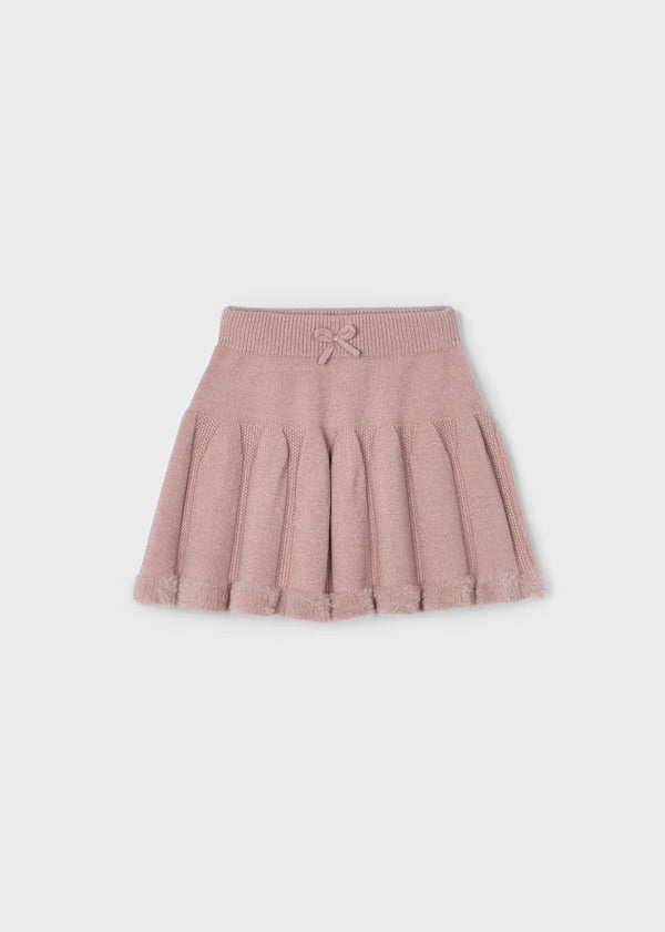 MAYORAL: COLLAR TOP AND KNIT SKIRT SET
