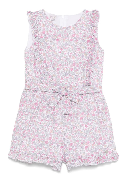 PAZ RODRIGUEZ: “CLAVEL” Woven Infant Girls Jumpsuit