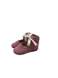 ELEPHANTITO: SUGAR PLUM SUEDE WITH BOW SHOE