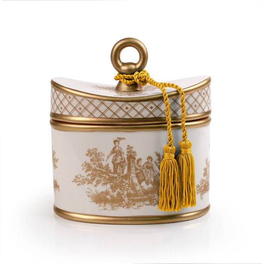 SEDA FRANCE: GRAPEFRUIT DU SOLEIL CLASSIC TOILE CERAMIC TWO-WICK CANDLE 20 Ounce