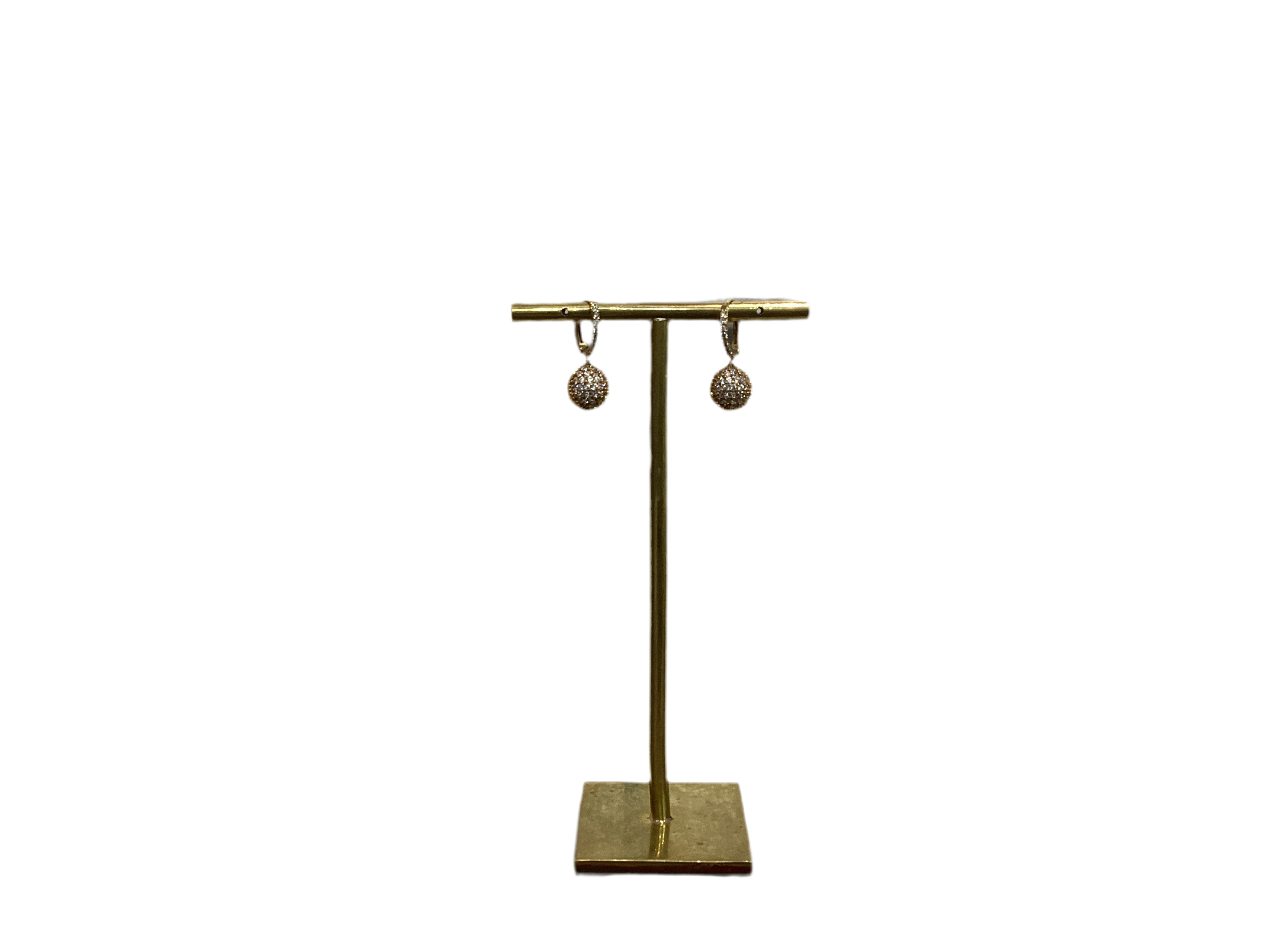 Ball Hoop Earrings