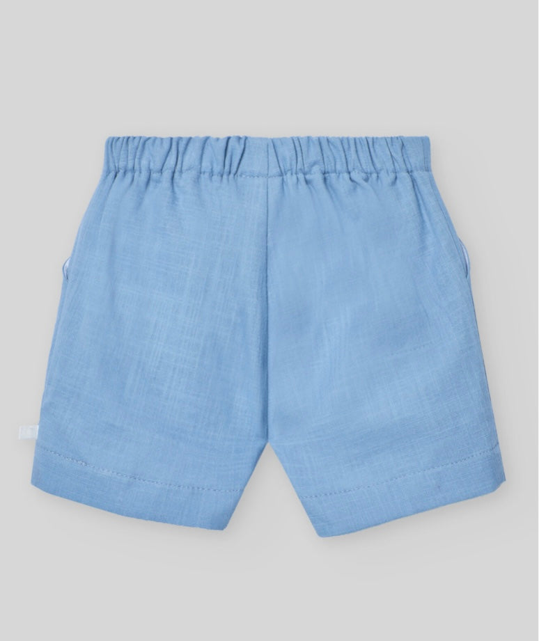 PAZ RODRIGUEZ: “POMBA” Woven Blue Sunset Short