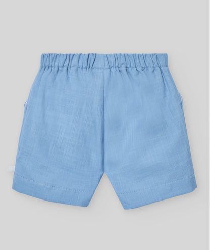 PAZ RODRIGUEZ: “POMBA” Woven Blue Sunset Short