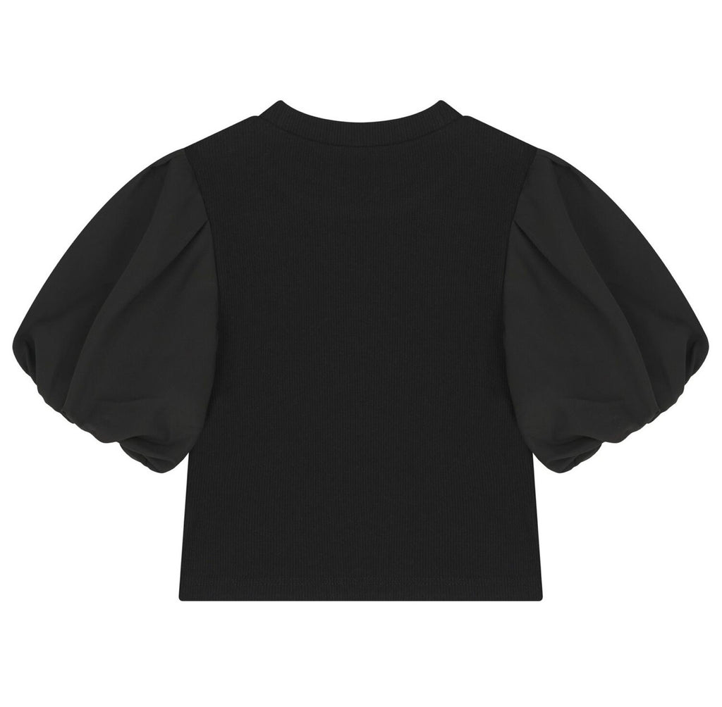 Mayoral: Girl Puff Sleeve Ribbed Top