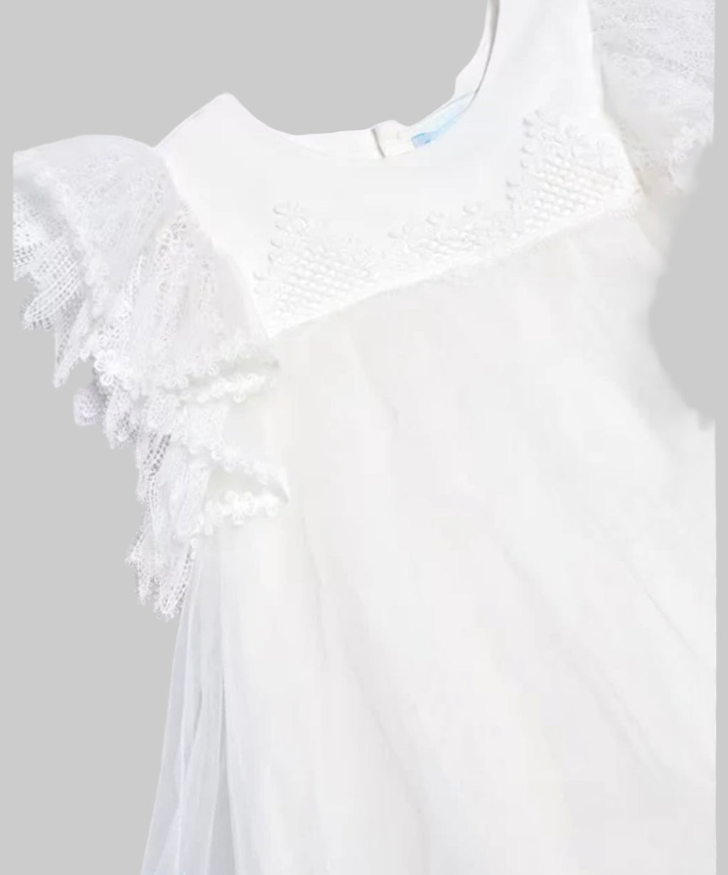 Abel & Lula White Tulle Dress
