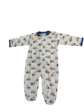 KISSY KISSY: Construction Footie w/ Zip PRT