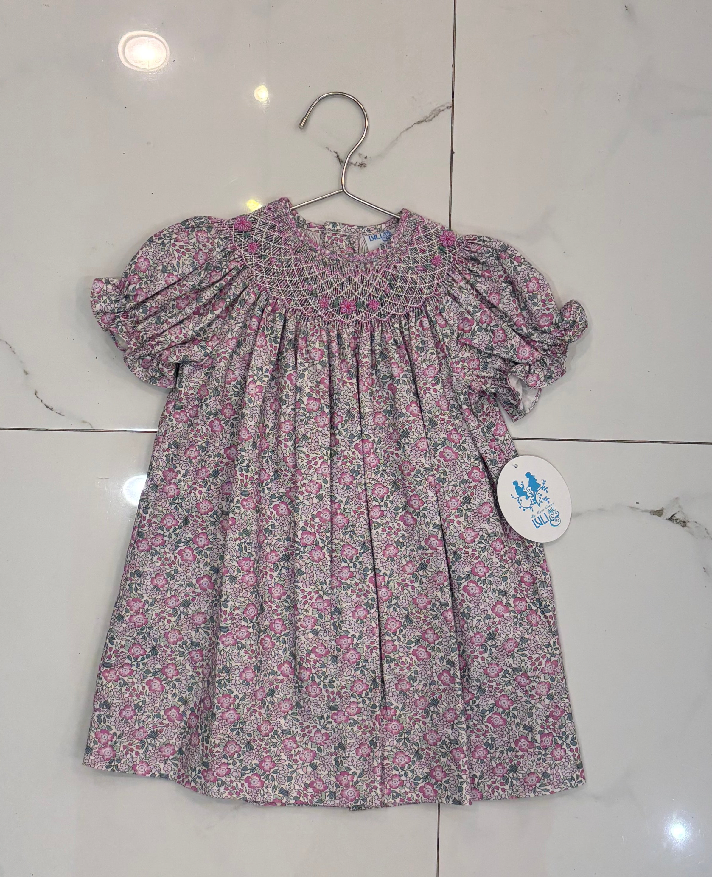 Lavish Floral Smock Bishop Lilac