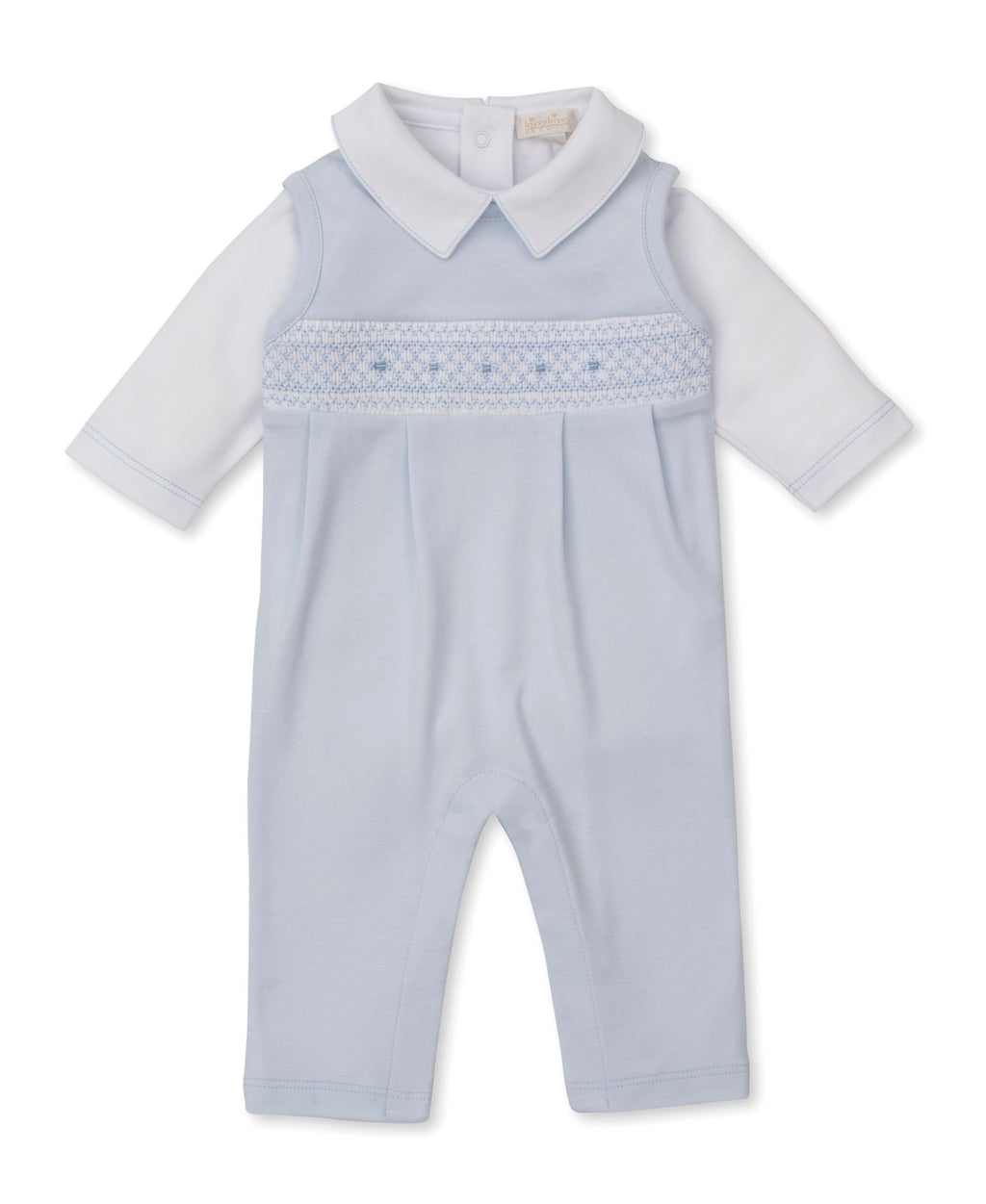 KISSY KISSY: Infant Boys Embroidered Overall Set