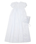 KISSY KISSY: ANNALISE S/S Baptismal Gown & Bonnet Set