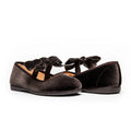 CHILDRENCHIC : Andie Brown Velvet Mary Janes