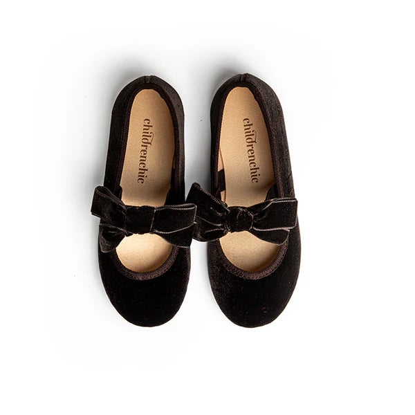 CHILDRENCHIC : Andie Brown Velvet Mary Janes
