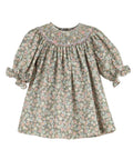 Forest Green Floral Bishop Green