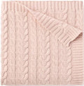 Baby Threads: Blush Horseshoe Cable Knot Blanket