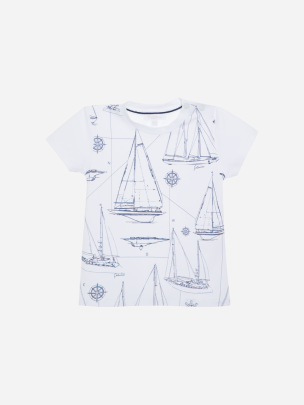 Patachou : BOY SAILBOAT T-Shirt