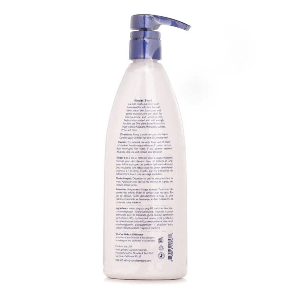 NOODLE & BOO: Kinder 3-In-1 Shampoo,Conditioner,Body Wash 16oz