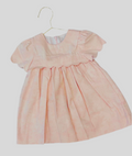 LULI & ME : SCALLOPS JACQUARD ROSE DRESS