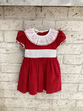 MARCO & LILY : Red cord classic Christmas girl’s dress