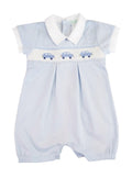 BABY THREADS: “CARS” Smocked Romper