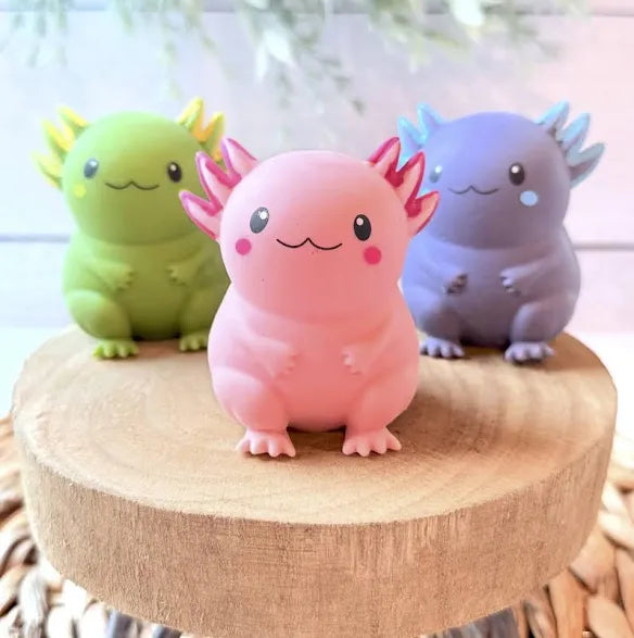 AURORA: Marshmallow Axolotl Squeeze Toy