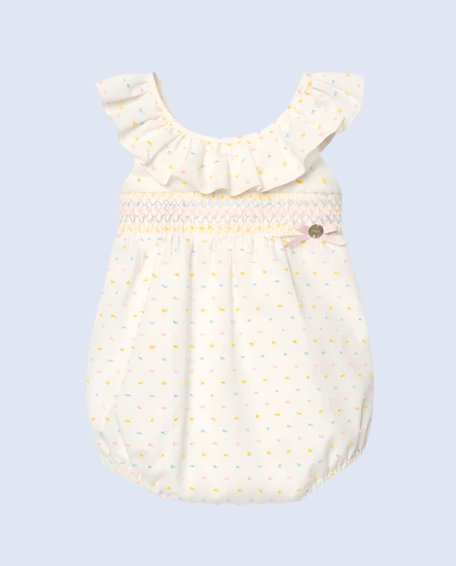 PAZ RODRIGUEZ: “BICO” Girls Pastel Dot Romper