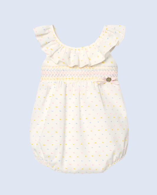 PAZ RODRIGUEZ: “BICO” Girls Pastel Dot Romper