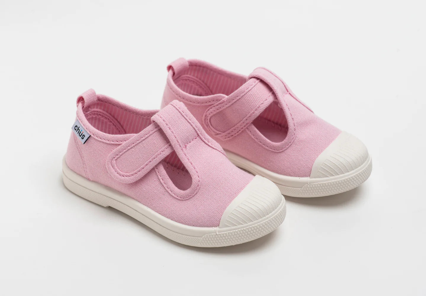 CHUS: Girls Chris T-Strap Sneakers Light Pink