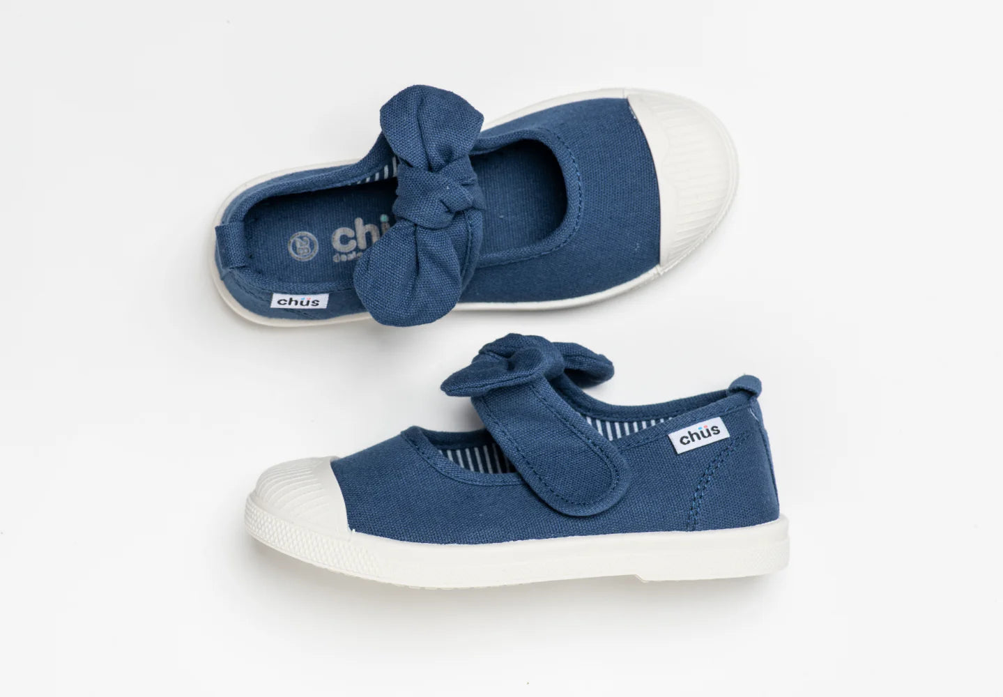 CHUS : Girls Sneakers with Bow Navy