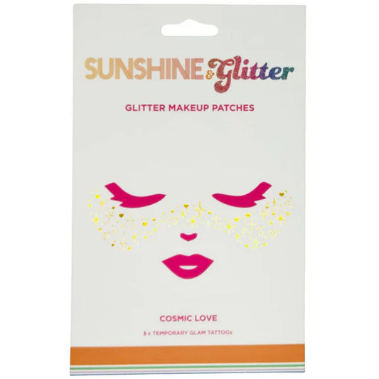 SUNSHINE & GLITTER: FACE TATTOO COSMIC LOVE