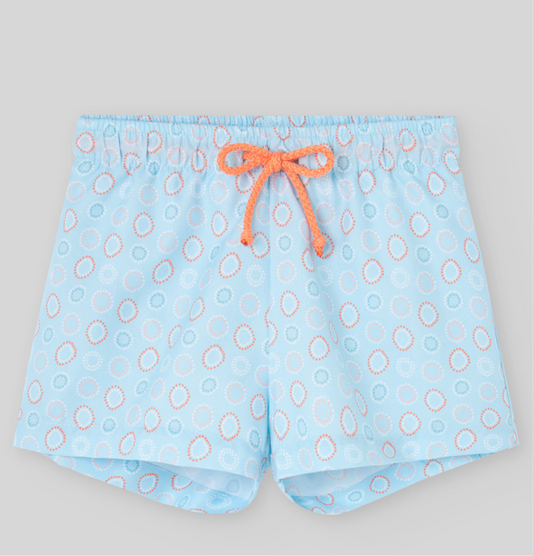 PAZ RODRIGUEZ: “BANO V25” Boys Swim Trunk in Water Green