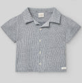 PAZ RODRIGUEZ: “PAZO” Woven Boys Navy Striped Shirt