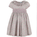 Lavish Floral Smock Dress Lilac