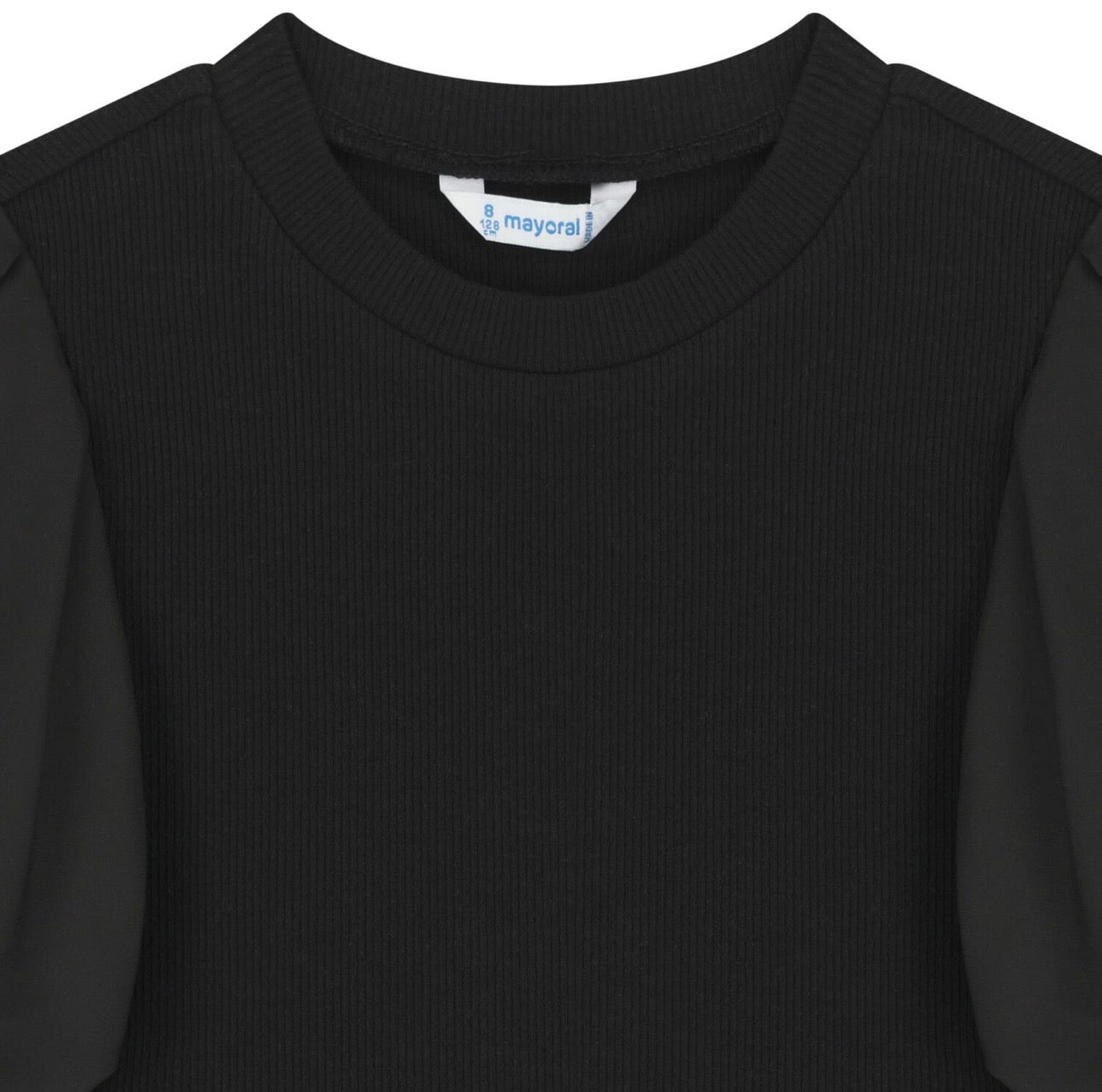 Mayoral: Girl Puff Sleeve Ribbed Top