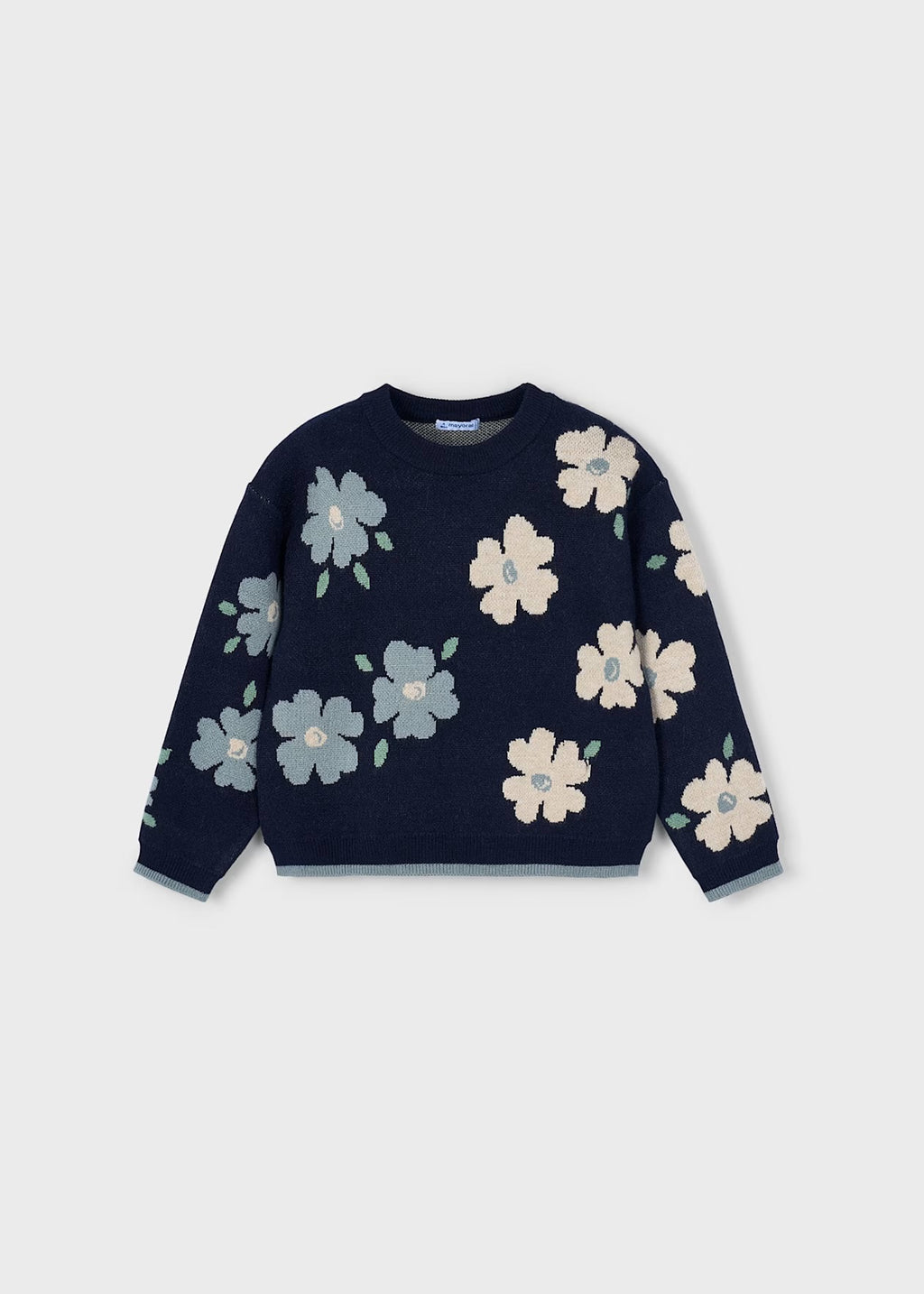 MAYORAL: FLORAL SWEATER & SHORTS SET