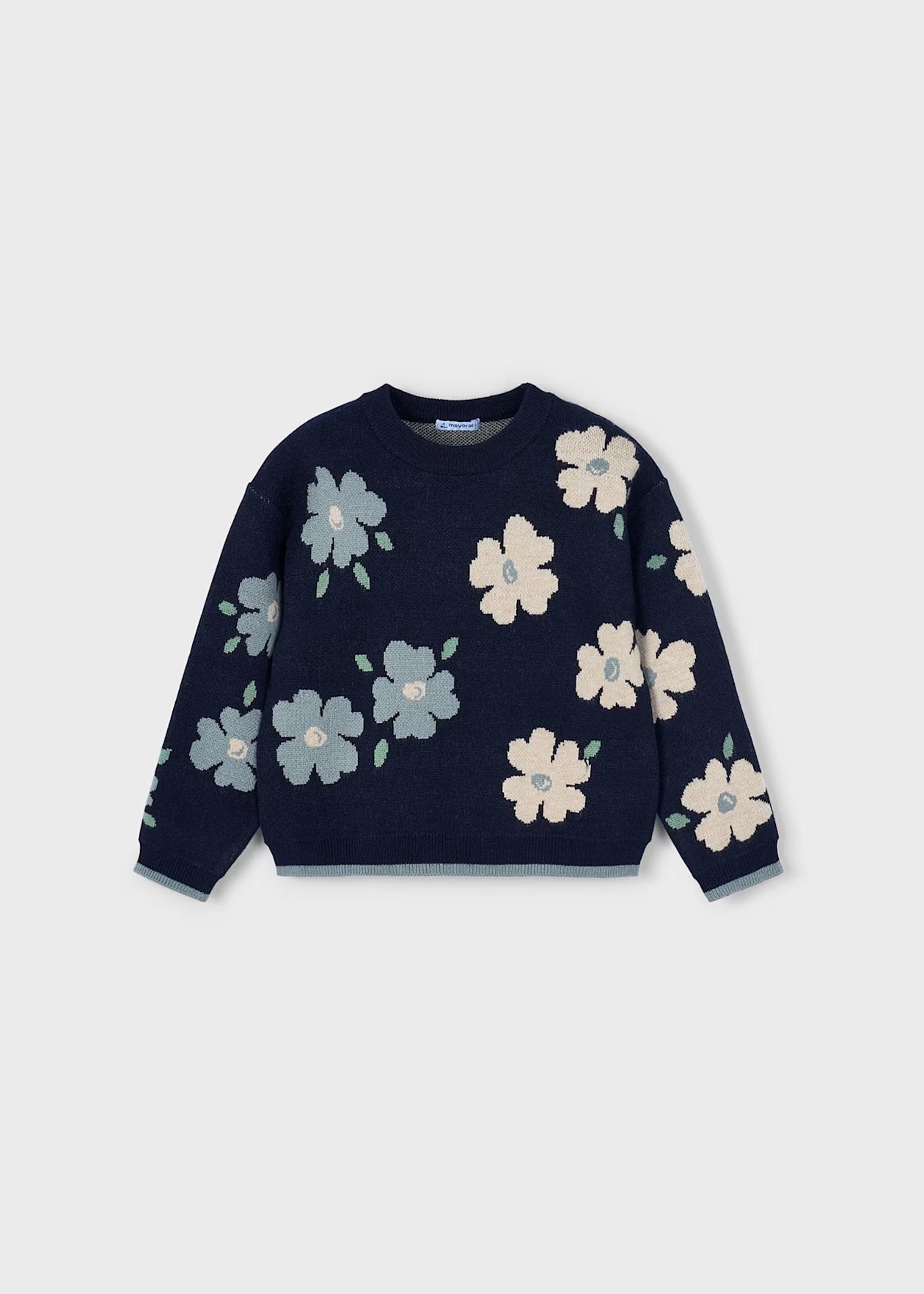 MAYORAL: FLORAL SWEATER & SHORTS SET
