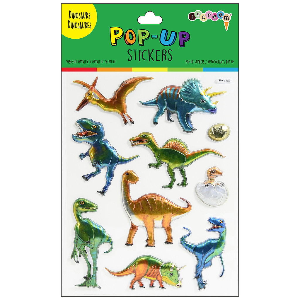 ISCREAM: DINOSAUR POP-UP STICKERS