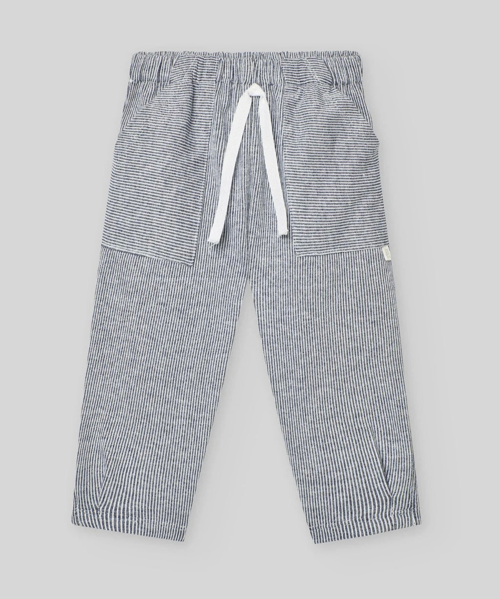 PAZ RODRIGUEZ: “PAZO” Navy Shirt w/ Navy Striped Pant Set