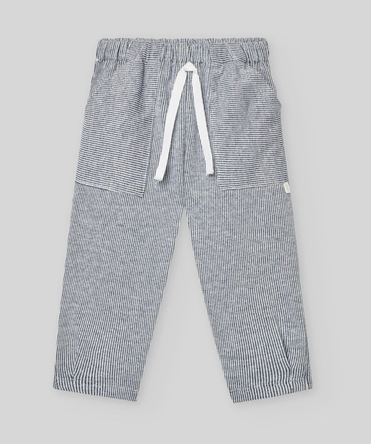 PAZ RODRIGUEZ: “PAZO” Navy Shirt w/ Navy Striped Pant Set