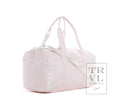 TSA: PINK STRIPED DUFFLE