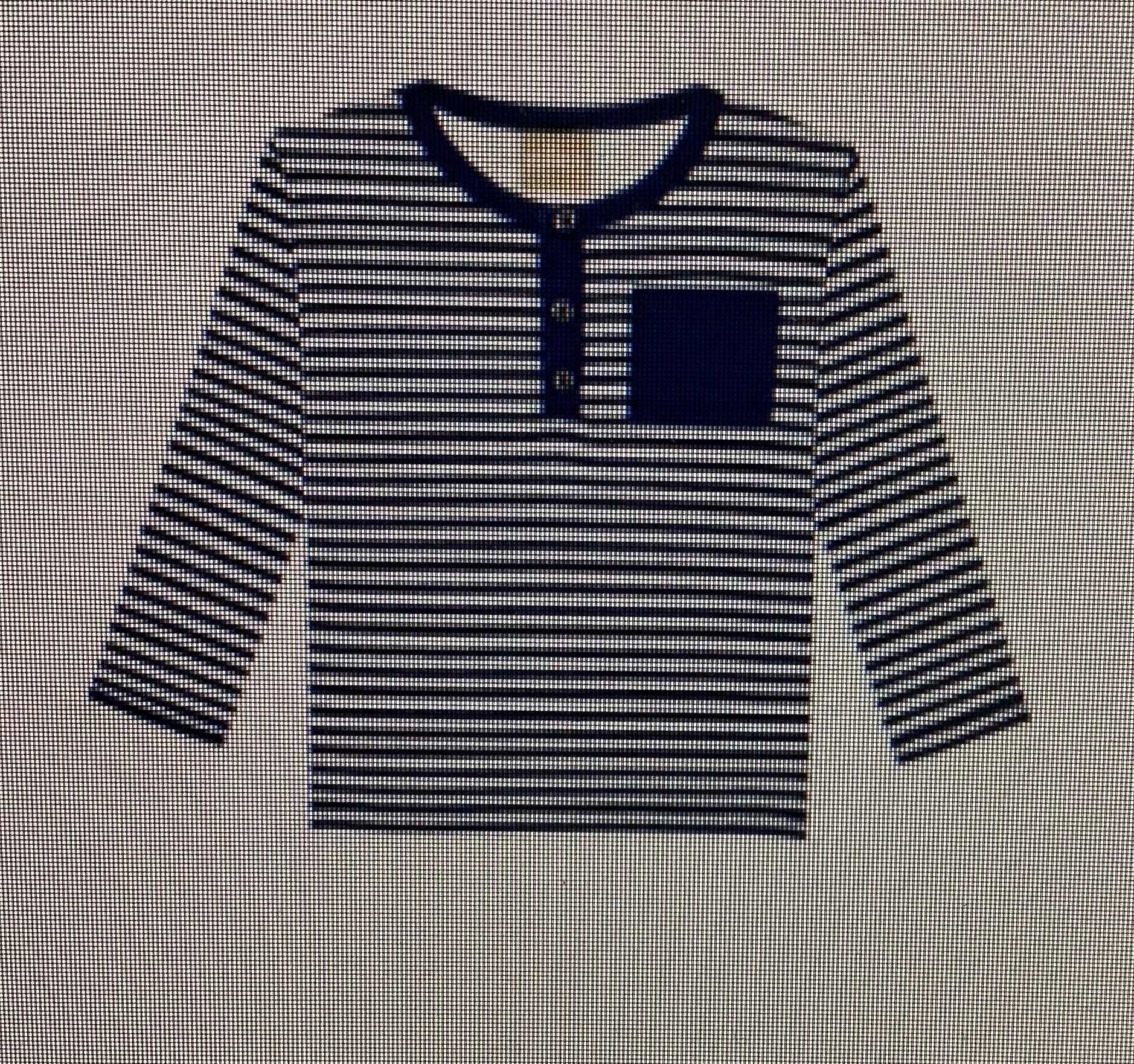 Milon: Navy Blue Striped T- Shirt