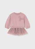 MAYORAL: BABY TULLE SKIRT AND SWEATER SET