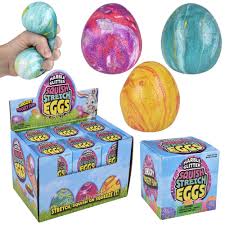 La Luna Bella: 3 Inch Squish ans Stretch Marbelized Egg ZESSEM3
