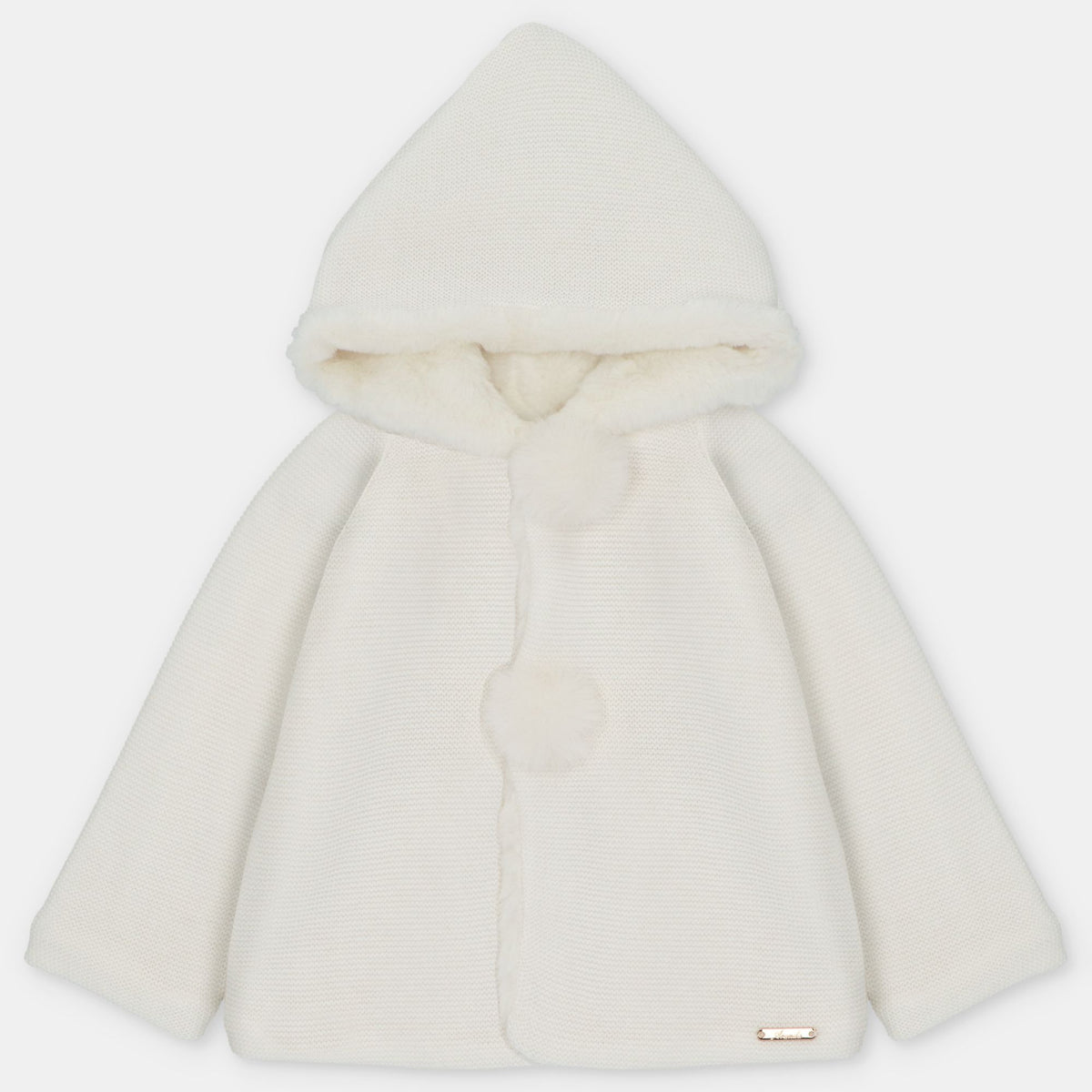 Martin Aranda : Hooded Lined Coat in Sweater Knit Cotton